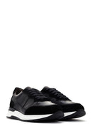 Men's Black Lace-Up Leather Casual Sneaker | Derimod Men's Black Lace-Up Leather Casual Sneaker | Derimod