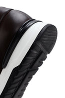 Erkek Kahverengi Kalın Tabanlı Deri Sneaker | Derimod Erkek Kahverengi Kalın Tabanlı Deri Sneaker | Derimod