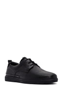 Derimod Fly Men's Black Lace-Up Leather Casual Shoes | Derimod Derimod Fly Men's Black Lace-Up Leather Casual Shoes | Derimod