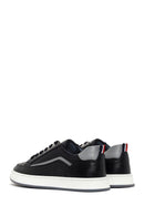 Erkek Siyah Bağcıklı Deri Sneaker | Derimod Erkek Siyah Bağcıklı Deri Sneaker | Derimod