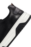 Erkek Siyah Bağcıklı Kalın Tabanlı Deri Sneaker | Derimod Erkek Siyah Bağcıklı Kalın Tabanlı Deri Sneaker | Derimod