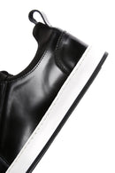 Erkek Siyah Bağcıklı Deri Sneaker | Derimod Erkek Siyah Bağcıklı Deri Sneaker | Derimod