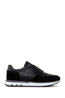 Men's Black Thick Sole Lace-up Leather Casual Sneaker | Derimod Men's Black Thick Sole Lace-up Leather Casual Sneaker | Derimod