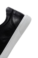 Erkek Siyah Bağcıklı Deri Sneaker | Derimod Erkek Siyah Bağcıklı Deri Sneaker | Derimod