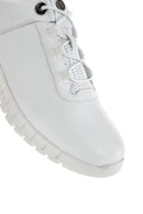 Erkek Beyaz Bağcıklı Deri Sneaker | Derimod Erkek Beyaz Bağcıklı Deri Sneaker | Derimod
