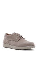 Men's Mink Lace-Up Nubuck Leather Casual Shoes | Derimod Men's Mink Lace-Up Nubuck Leather Casual Shoes | Derimod