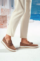 Men's Mink Suede Leather Casual Loafer | Derimod Men's Mink Suede Leather Casual Loafer | Derimod