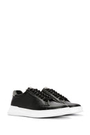 Men's Black Lace-up Leather Sneaker | Derimod Men's Black Lace-up Leather Sneaker | Derimod