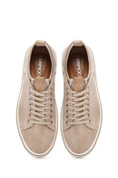Erkek Bej Bağcıklı Süet Deri Sneaker | Derimod Erkek Bej Bağcıklı Süet Deri Sneaker | Derimod