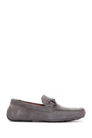 Erkek Gri Süet Deri Casual Loafer | Derimod Erkek Gri Süet Deri Casual Loafer | Derimod