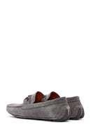 Erkek Gri Süet Deri Casual Loafer | Derimod Erkek Gri Süet Deri Casual Loafer | Derimod