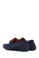 Men's Navy Blue Suede Leather Casual Loafer | Derimod Men's Navy Blue Suede Leather Casual Loafer | Derimod