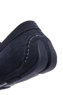 Men's Navy Blue Suede Leather Casual Loafer | Derimod Men's Navy Blue Suede Leather Casual Loafer | Derimod