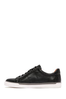 Erkek Siyah Bağcıklı Deri Sneaker | Derimod Erkek Siyah Bağcıklı Deri Sneaker | Derimod