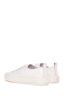 Erkek Beyaz Bağcıklı Deri Sneaker | Derimod Erkek Beyaz Bağcıklı Deri Sneaker | Derimod