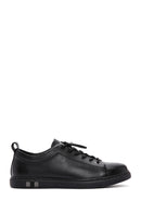Men's Black Lace-up Leather Sneaker | Derimod Men's Black Lace-up Leather Sneaker | Derimod