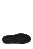 Men's Black Lace-up Leather Sneaker | Derimod Men's Black Lace-up Leather Sneaker | Derimod