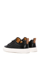 Erkek Siyah Bağcıklı Deri Sneaker | Derimod Erkek Siyah Bağcıklı Deri Sneaker | Derimod