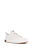 Erkek Beyaz Bağcıklı Deri Sneaker | Derimod Erkek Beyaz Bağcıklı Deri Sneaker | Derimod
