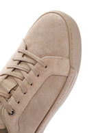 Erkek Bej Bağcıklı Deri Sneaker | Derimod Erkek Bej Bağcıklı Deri Sneaker | Derimod