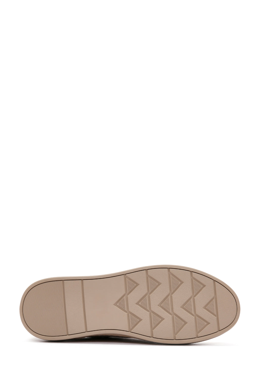 Erkek Bej Bağcıklı Deri Sneaker
