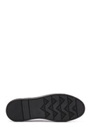 Erkek Siyah Bağcıklı Deri Sneaker | Derimod Erkek Siyah Bağcıklı Deri Sneaker | Derimod