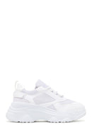 Women's White Thick Soled Sneaker | Derimod Women's White Thick Soled Sneaker | Derimod