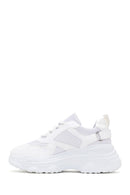 Women's White Thick Soled Sneaker | Derimod Women's White Thick Soled Sneaker | Derimod