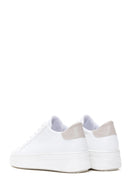 Women's White Lace-Up Sneaker | Derimod Women's White Lace-Up Sneaker | Derimod