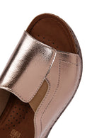 Women's Bronze Thick Soled Comfort Slippers | Derimod Women's Bronze Thick Soled Comfort Slippers | Derimod