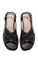 Women's Black Strappy Sandals | Derimod Women's Black Strappy Sandals | Derimod