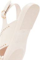 Women's Cream Strappy Sandals | Derimod Women's Cream Strappy Sandals | Derimod