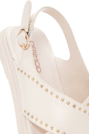 Women's Cream Strappy Sandals | Derimod Women's Cream Strappy Sandals | Derimod