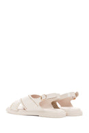 Women's Cream Strappy Sandals | Derimod Women's Cream Strappy Sandals | Derimod