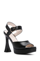 Women's Black Ankle Strap High Heel Sandals | Derimod Women's Black Ankle Strap High Heel Sandals | Derimod