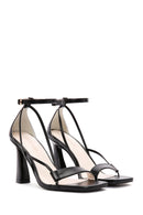 Women's Black Ankle Strap Heeled Leather Shoes | Derimod Women's Black Ankle Strap Heeled Leather Shoes | Derimod
