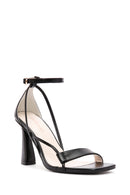 Women's Black Ankle Strap Heeled Leather Shoes | Derimod Women's Black Ankle Strap Heeled Leather Shoes | Derimod