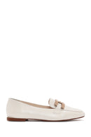 Women's White Masculine Loafer | Derimod Women's White Masculine Loafer | Derimod