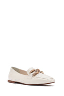 Women's White Masculine Loafer | Derimod Women's White Masculine Loafer | Derimod