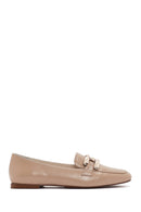 Women's Beige Masculine Loafer | Derimod Women's Beige Masculine Loafer | Derimod