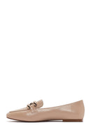 Women's Beige Masculine Loafer | Derimod Women's Beige Masculine Loafer | Derimod