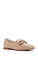 Women's Beige Masculine Loafer | Derimod Women's Beige Masculine Loafer | Derimod