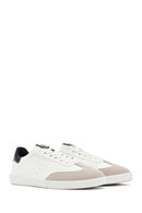 Women's White Lace-Up Sneaker | Derimod Women's White Lace-Up Sneaker | Derimod