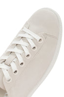 Women's White Lace-Up Sneaker | Derimod Women's White Lace-Up Sneaker | Derimod