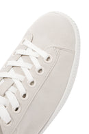 Women's White Lace-Up Sneaker | Derimod Women's White Lace-Up Sneaker | Derimod