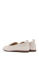 Kadın Krem Maskülen Loafer | Derimod Kadın Krem Maskülen Loafer | Derimod
