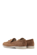 Women's Tan Tassel Suede Masculine Loafer | Derimod Women's Tan Tassel Suede Masculine Loafer | Derimod