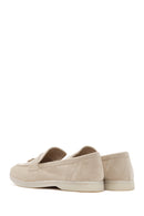 Women's Beige Tassel Suede Masculine Loafer | Derimod Women's Beige Tassel Suede Masculine Loafer | Derimod
