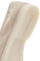 Women's Beige Tassel Suede Masculine Loafer | Derimod Women's Beige Tassel Suede Masculine Loafer | Derimod