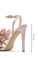 Women's Beige Ankle Strap Accessory Detailed Thin Heel Sandals | Derimod Women's Beige Ankle Strap Accessory Detailed Thin Heel Sandals | Derimod